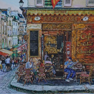 Parisian Café in Le Quartier Latin